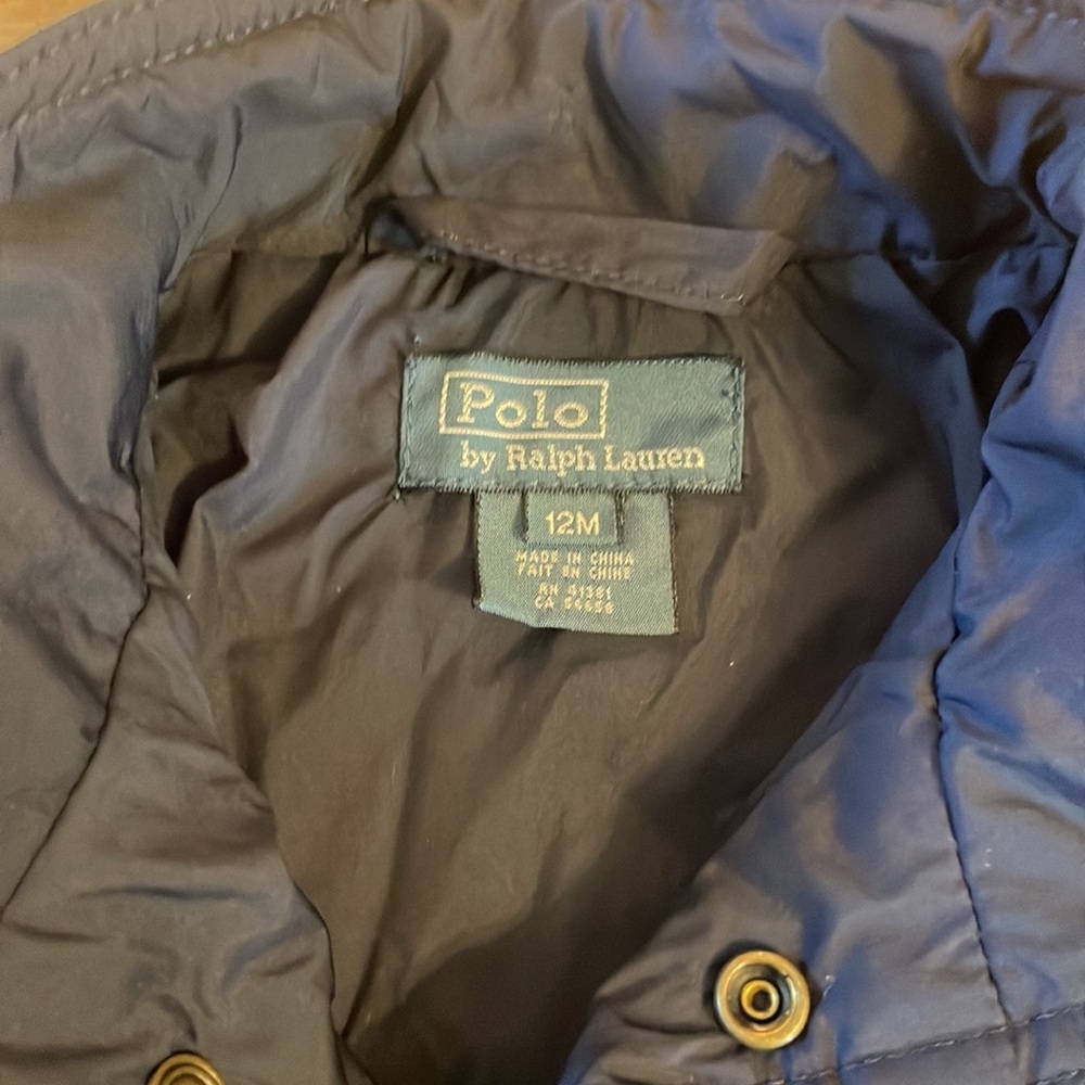 Polo by Ralph Lauren Preppy Quilted Puffer Jacket, size: 12 months - Picture 4 of 8
